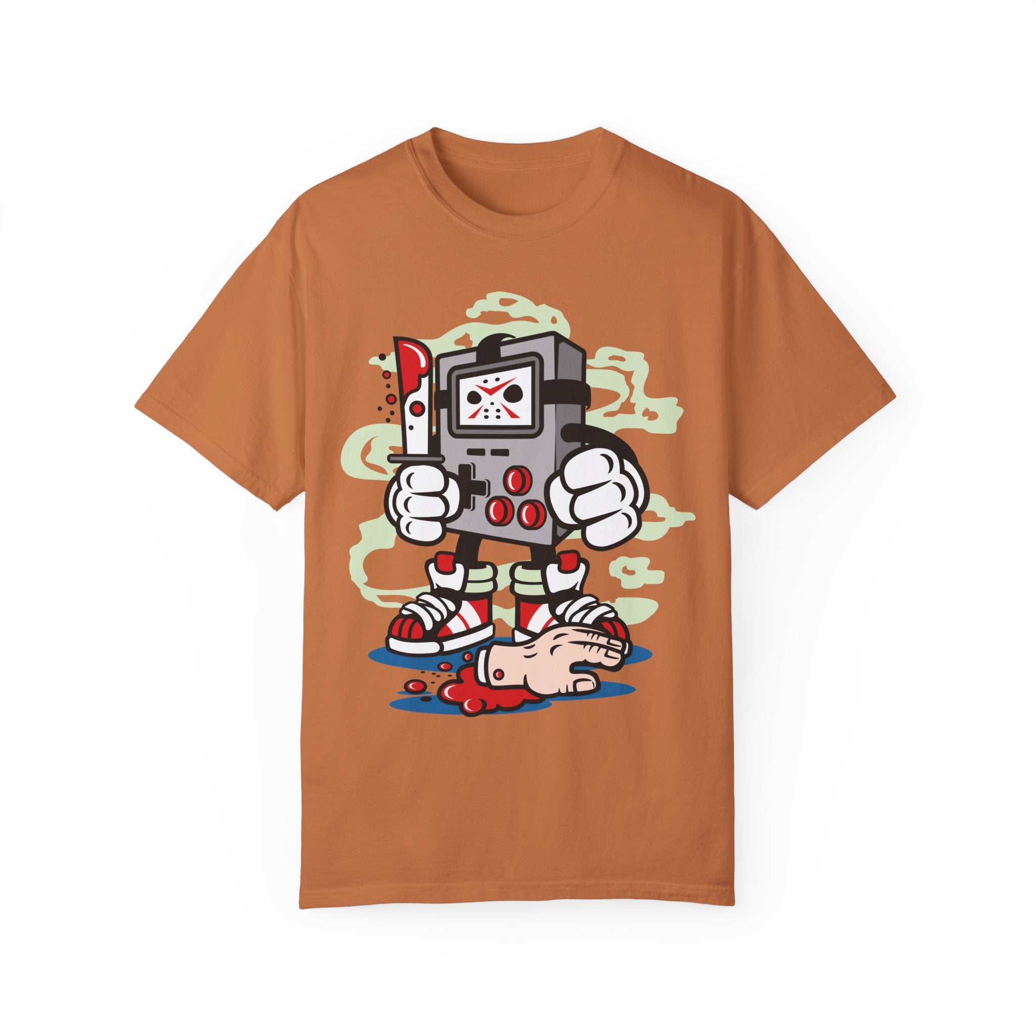 BraggerSwine Unisex Garment-Dyed T-Shirt - Gamer Serial Killer