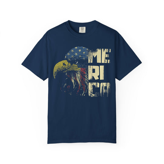 America Eagle T-Shirt — Vintage Flag Bald Eagle Patriotic Tee