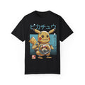 BraggerSwine Unisex Garment-Dyed T-Shirt - Ash y Pika Robot