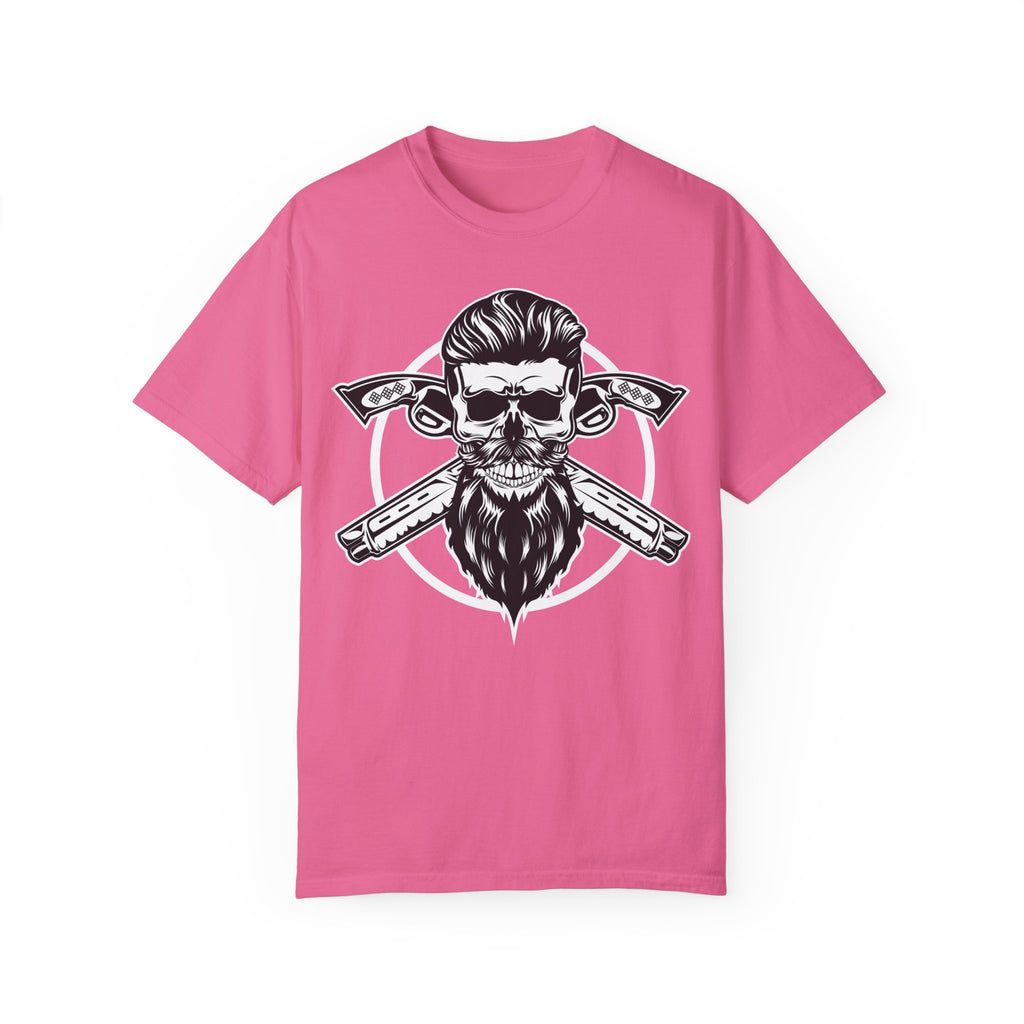 BraggerSwine Unisex Garment-Dyed T-Shirt - Skull Pistols