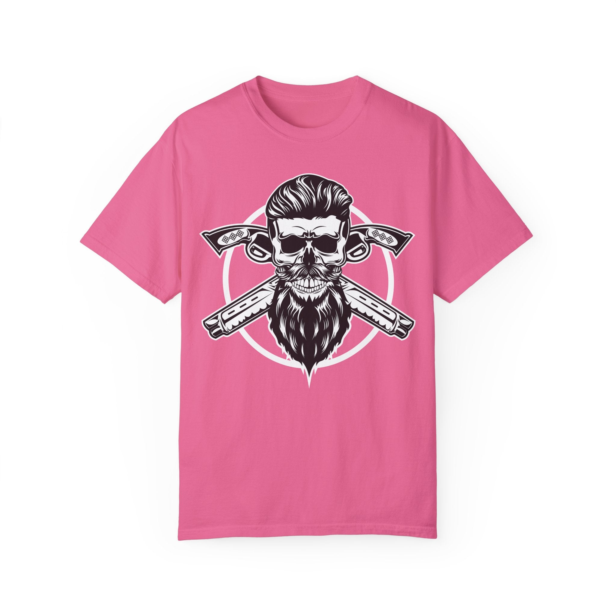 BraggerSwine Unisex Garment-Dyed T-Shirt - Skull Pistols