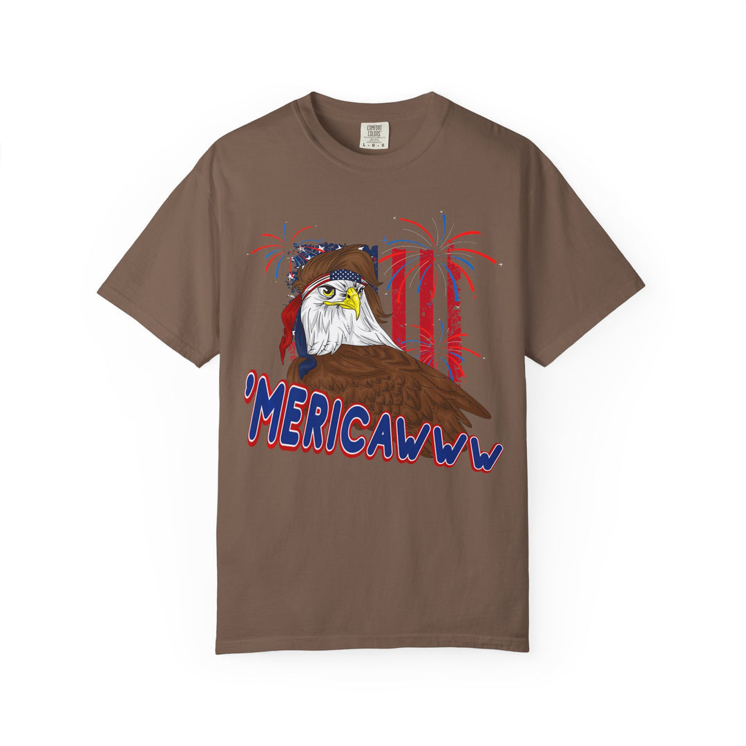 'Mericawww Eagle T-Shirt — Patriotic Bald Eagle Graphic Tee
