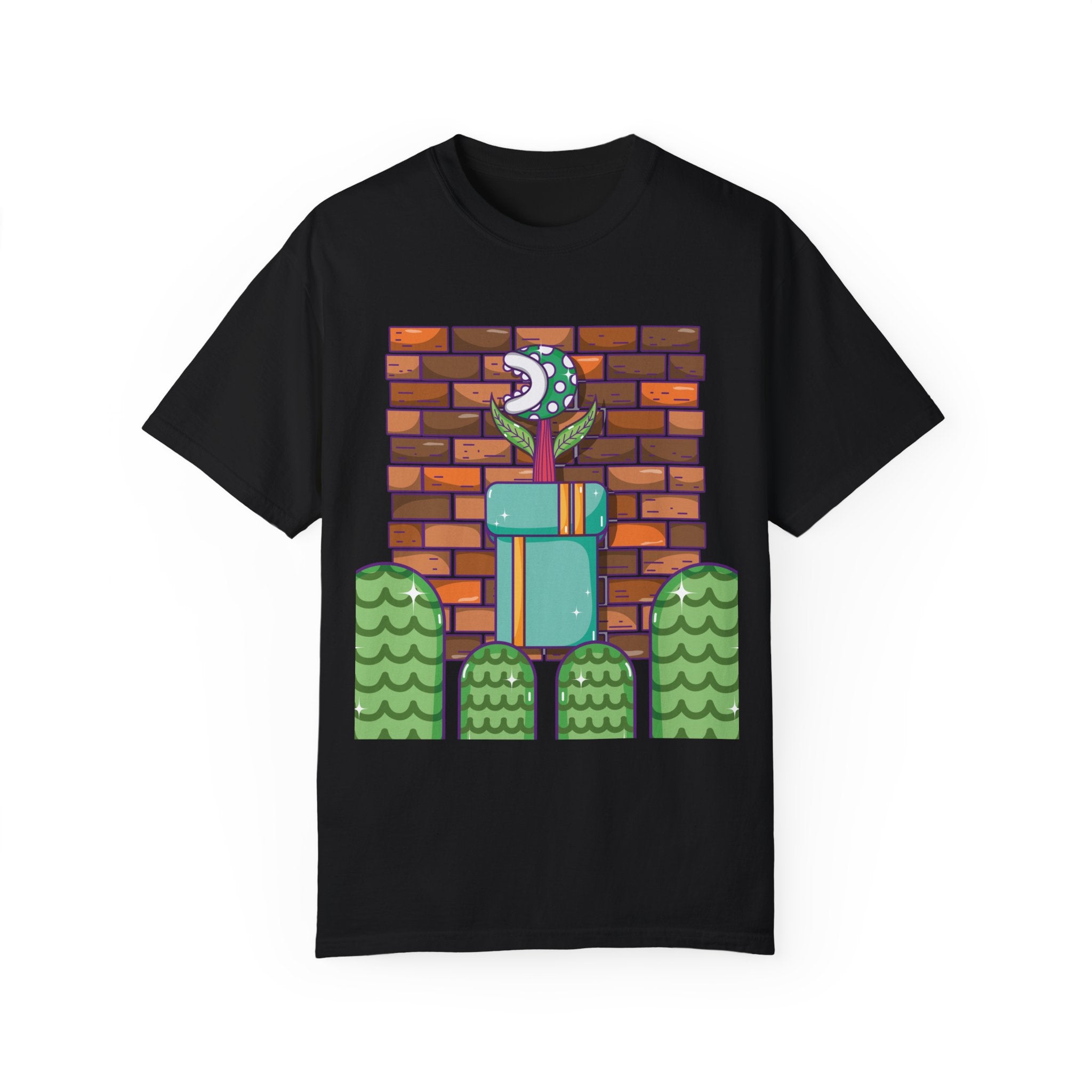 BraggerSwine Unisex Garment-Dyed T-Shirt - Video Game World