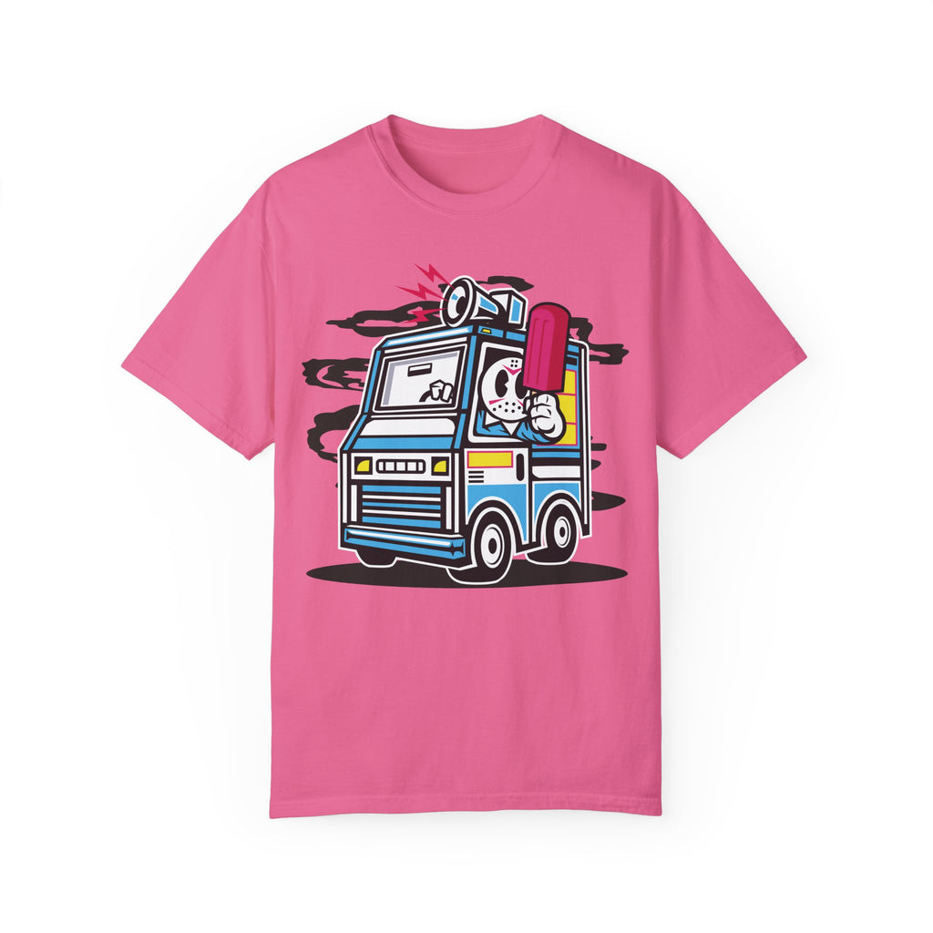 BraggerSwine Unisex Garment-Dyed T-Shirt - Serial Killer Ice Cream Truck