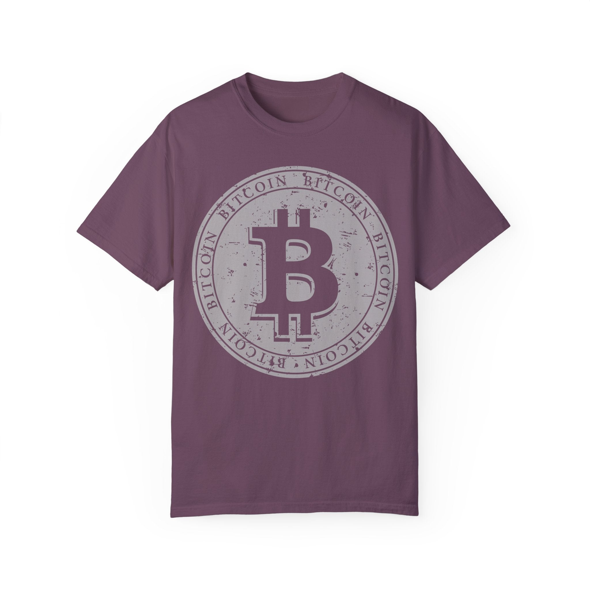 BraggerSwine Unisex Garment-Dyed T-Shirt - Bitcoin