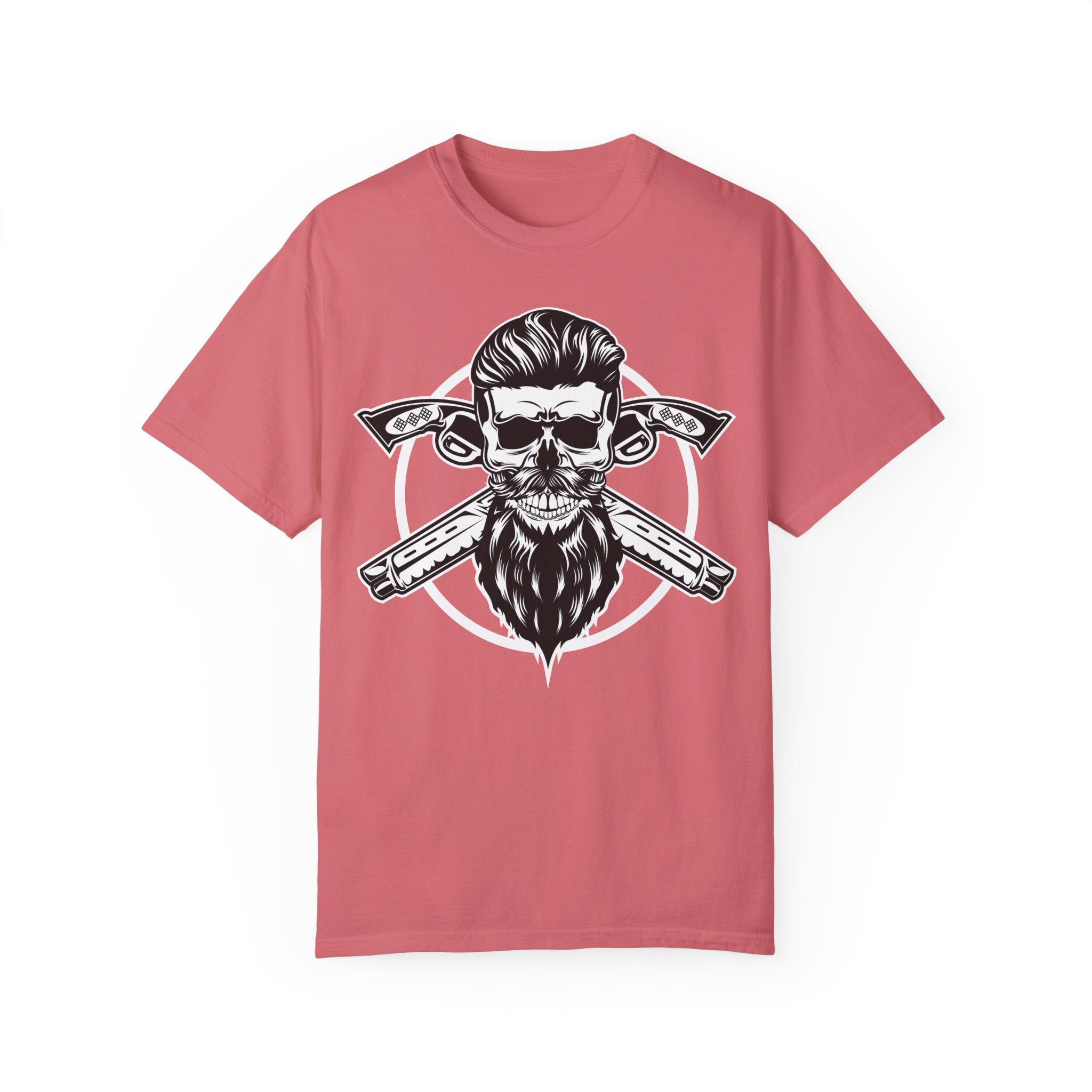 BraggerSwine Unisex Garment-Dyed T-Shirt - Skull Pistols