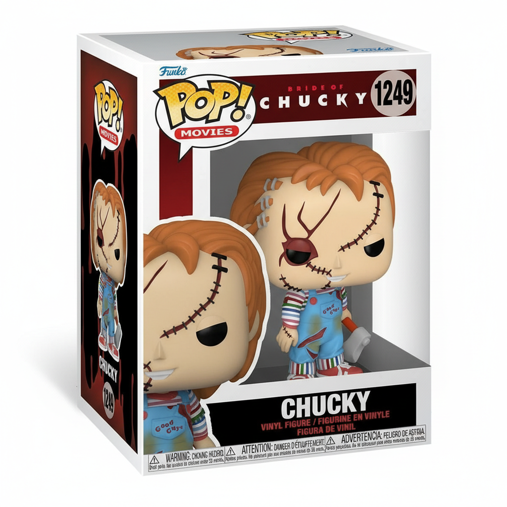 Funko Pop Movies - Bride of Chucky - Chucky With Axe Horror Vinyl Figure # 1249