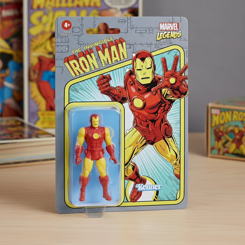 Marvel LegendsMarvel Legend Retro Iron Man 3.75" Action Figure Case Fresh (2021)