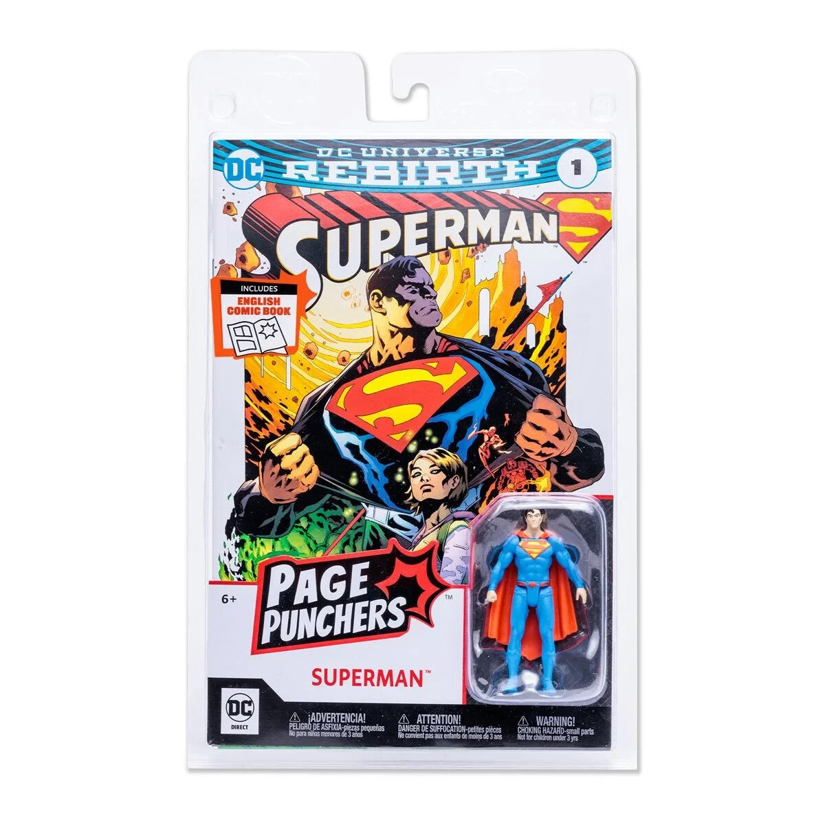 Superman (Rebirth Superman) McFarlane Page Punchers 3" Action Figure with Comic