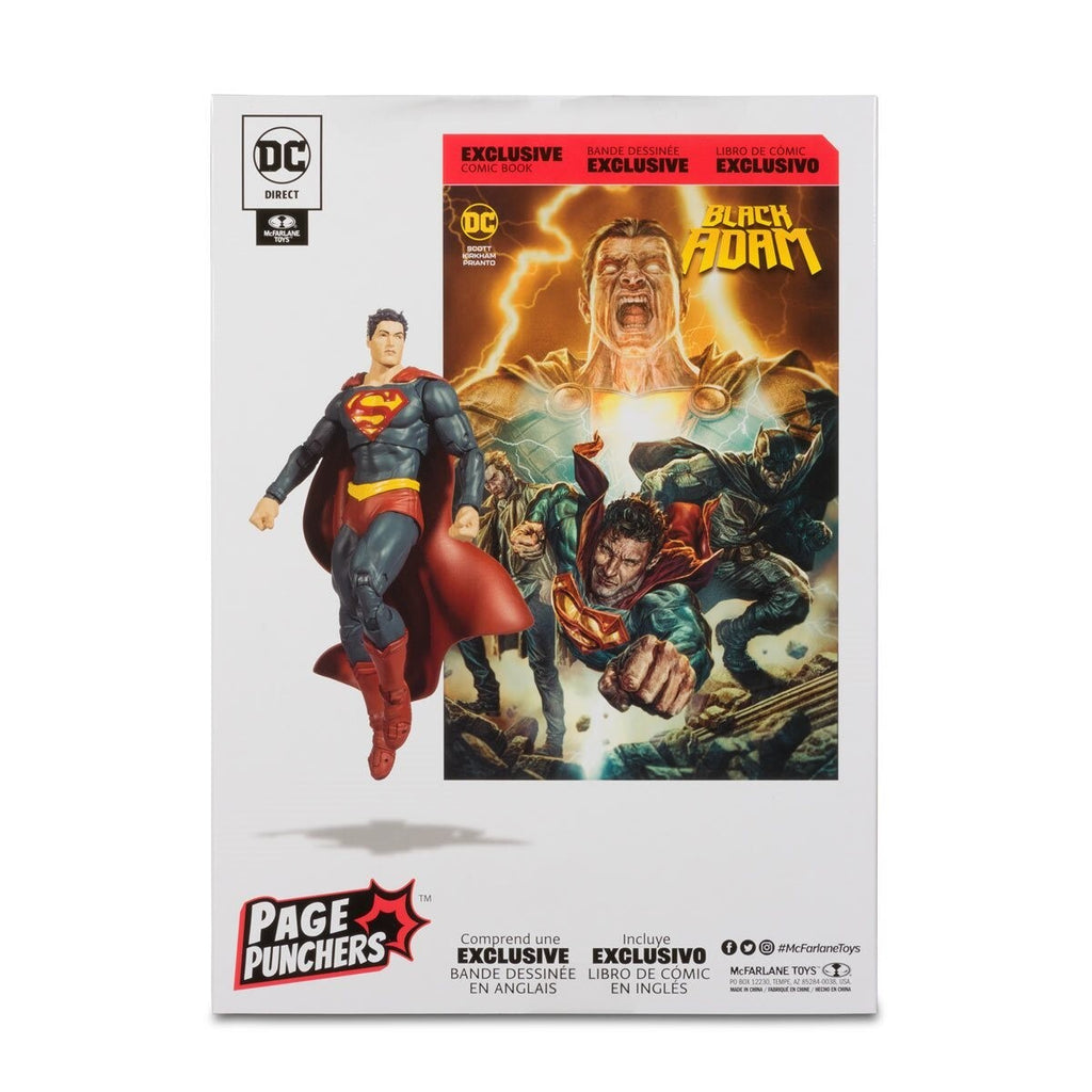 Black Adam Superman Page Punchers 7-Inch Scale Action Figure & Black Adam Comic