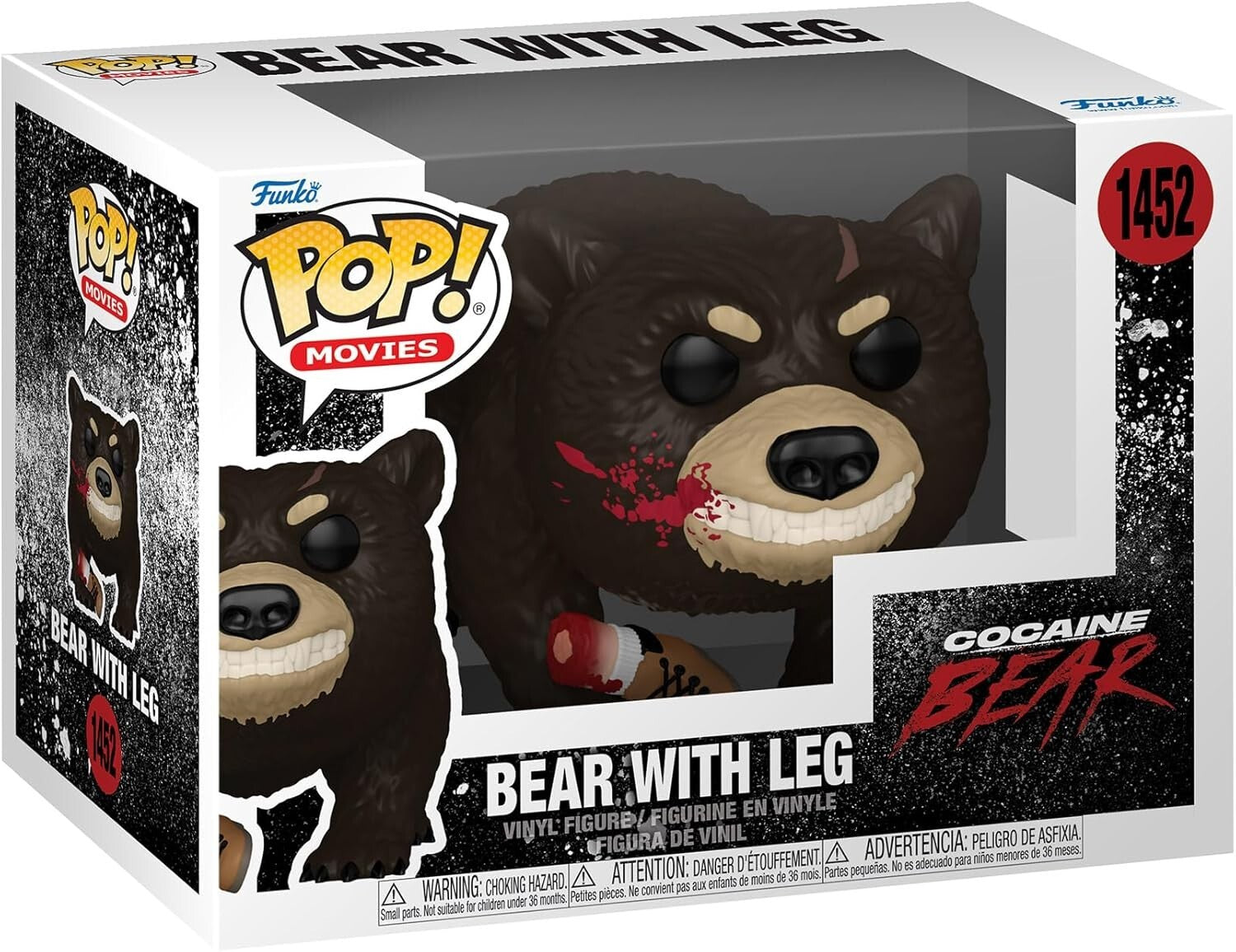 Funko POP! Movies: Cocaine Bear (Bloody Leg Variant) #1452 - Vinyl Figure
