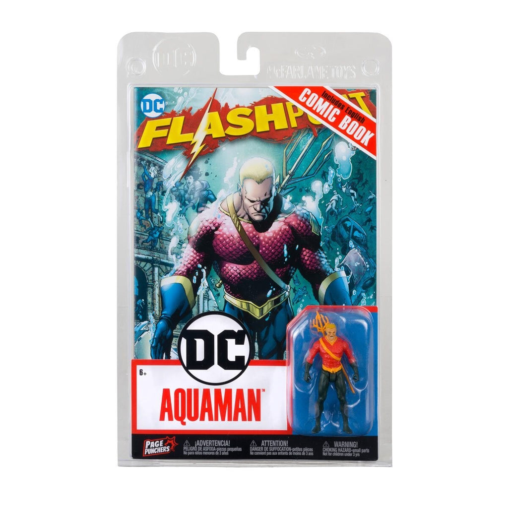 Flashpoint DC Direct Aquaman Page Punchers 3" Action Figure With Comic Book