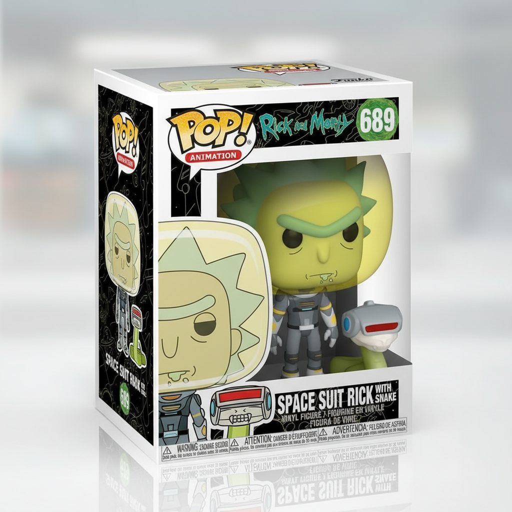 Rick and Morty Space Suit Rick With Snake Funko Pop! Vinyl Figure #689