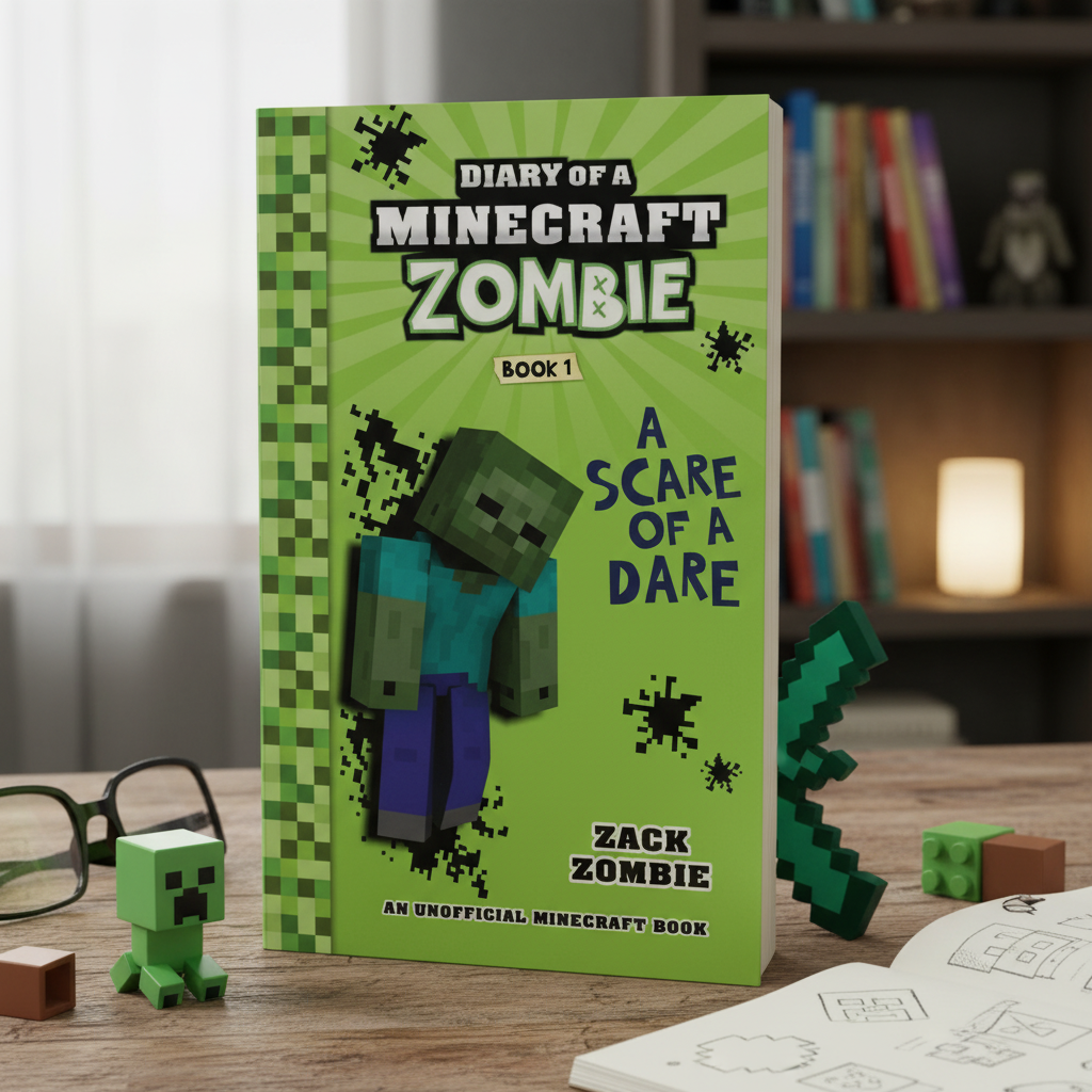 Dive into the hilarious Diary of a Minecraft Zombie Book 1: A Scare of a Dare!