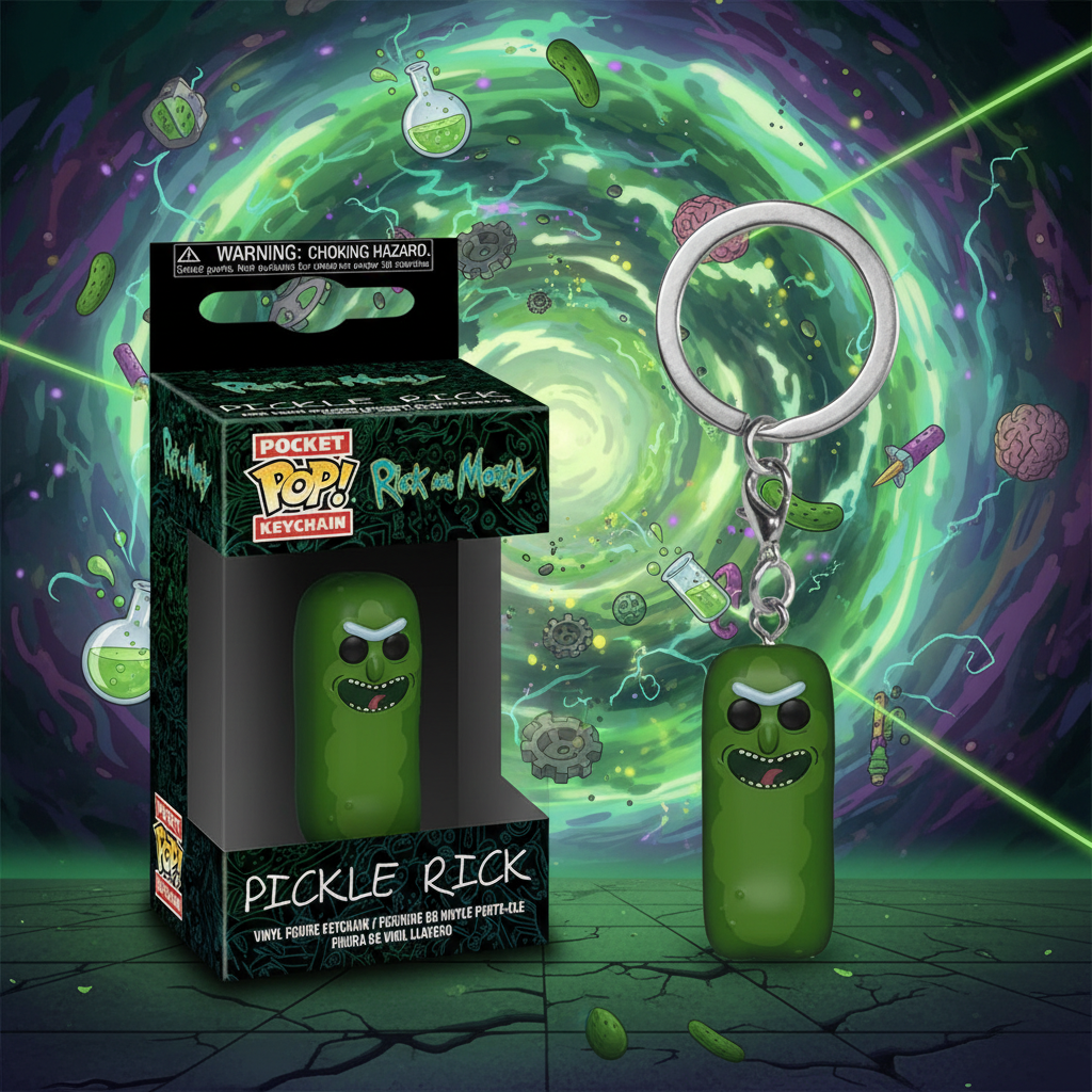 Funko Pocket POP! Keychain: Rick and Morty S2 - Pickle Rick Collectible Figure