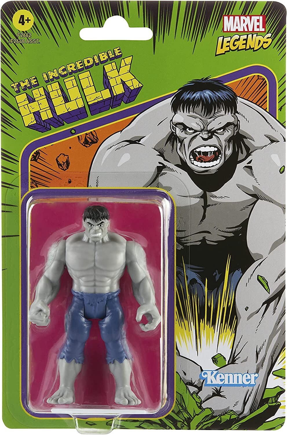 Marvel Legends The Incredible Hulk Kenner Grey 4" Action Figure