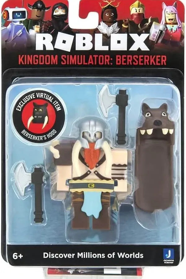 Roblox Core Kingdom Simulator Berserker Action Figure | Virtual Item Code
