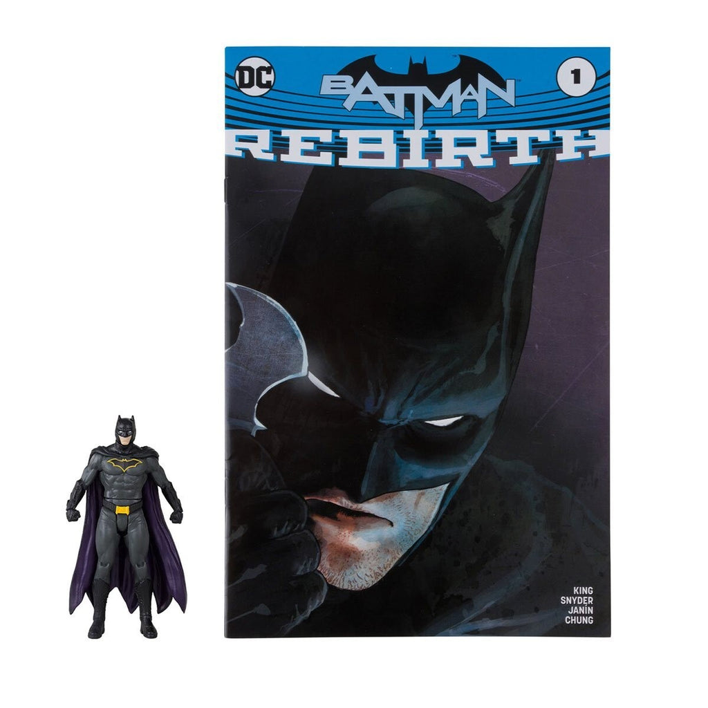 DC Batman Page Punchers Batman Rebirth Comic Book and Action Figure