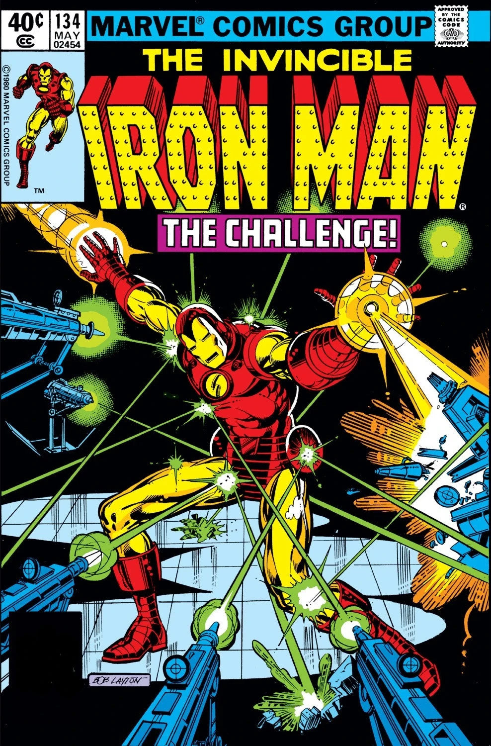 Iron Man #134 (1980) Bronze Age Marvel Comics - Bob Layton Art - Tony Stark