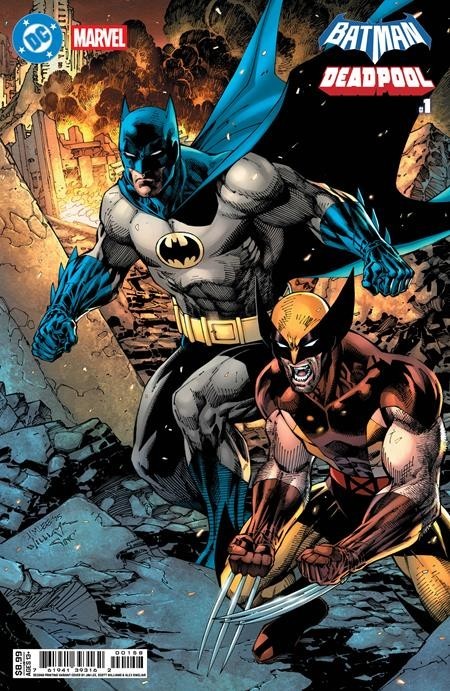 DC MARVEL BATMAN DEADPOOL #1 (ONE SHOT) Second Printing Cvr B Card Stock Var