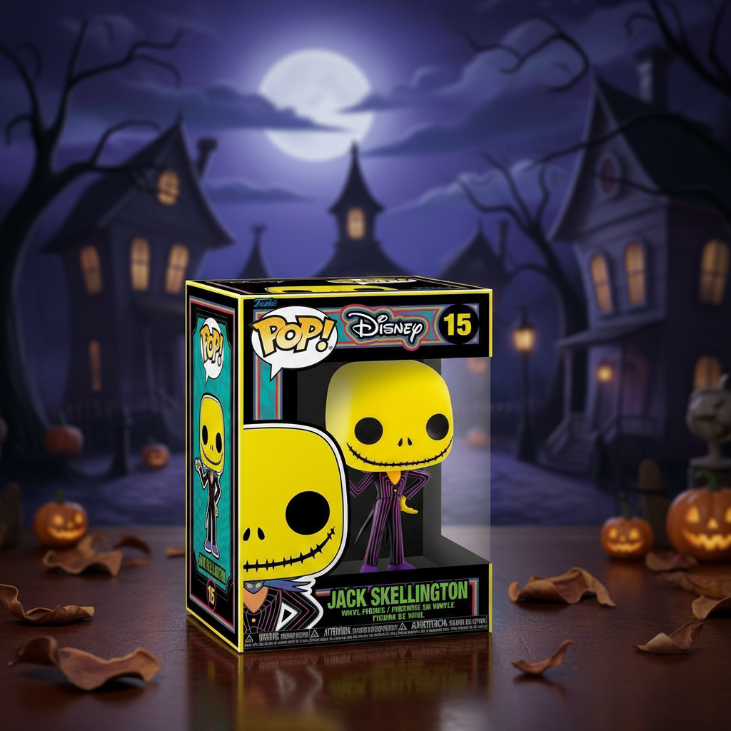 The Nightmare Before Christmas Jack Skellington Blacklight Funko Pop! Figure #15