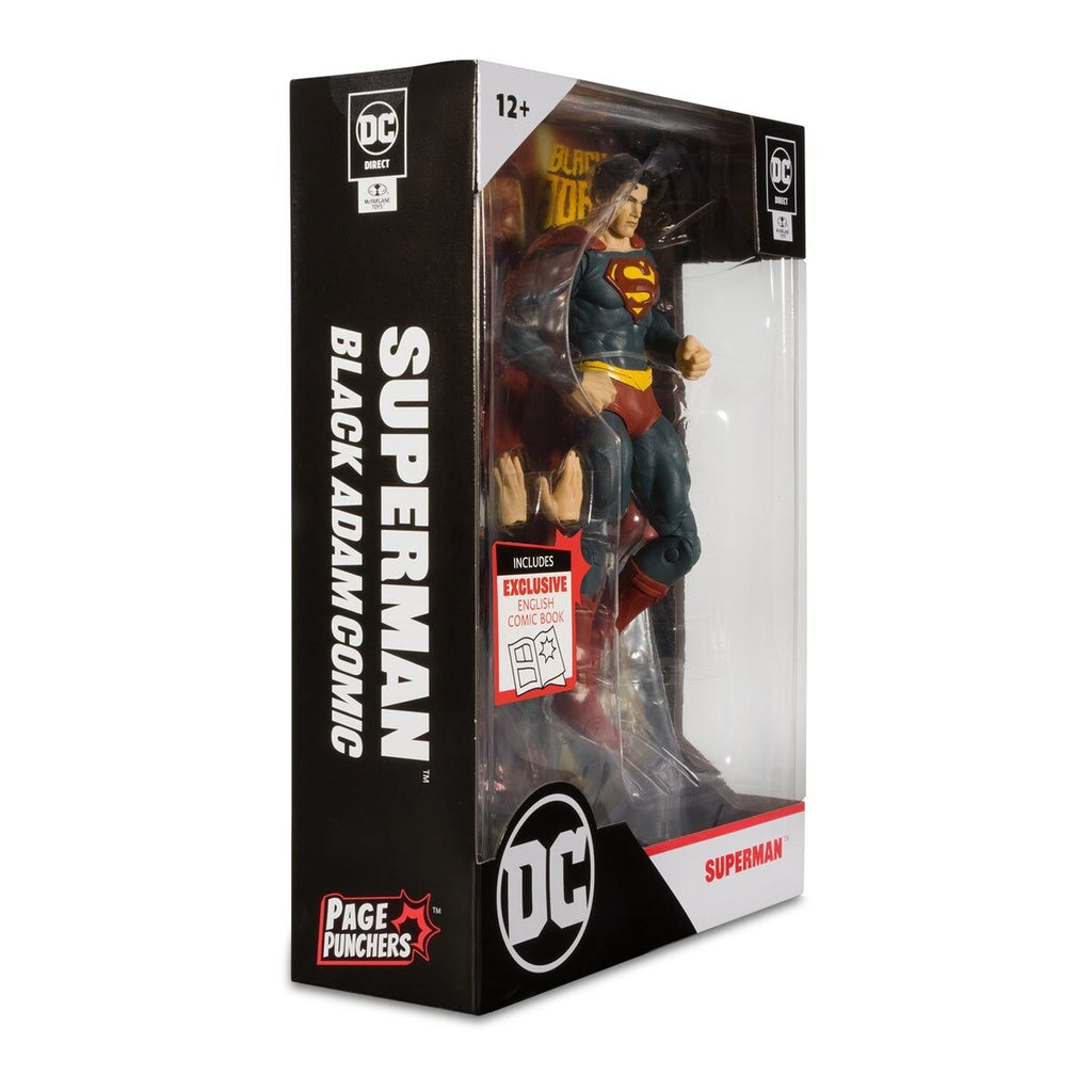 Black Adam Superman Page Punchers 7-Inch Scale Action Figure & Black Adam Comic