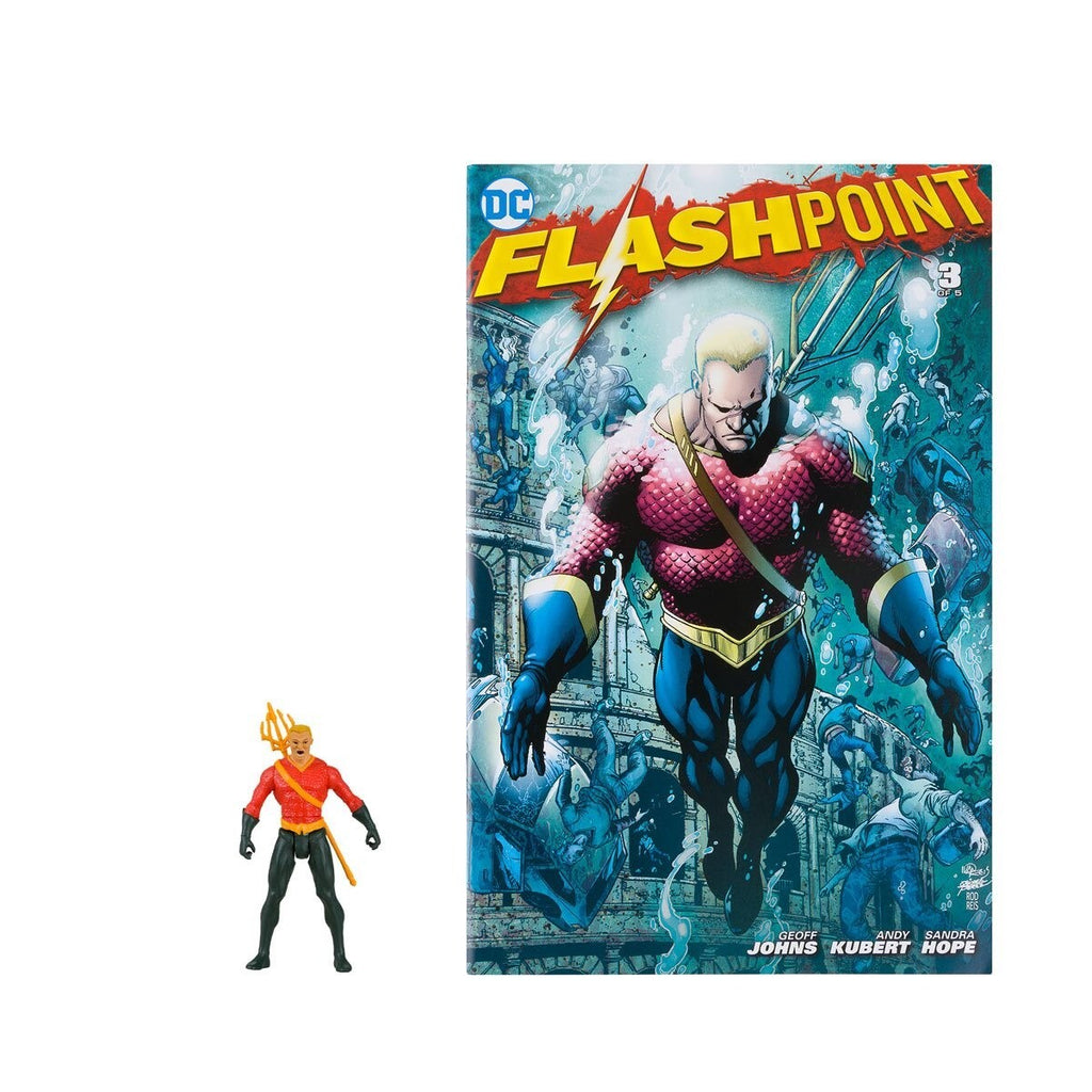 Flashpoint DC Direct Aquaman Page Punchers 3" Action Figure With Comic Book