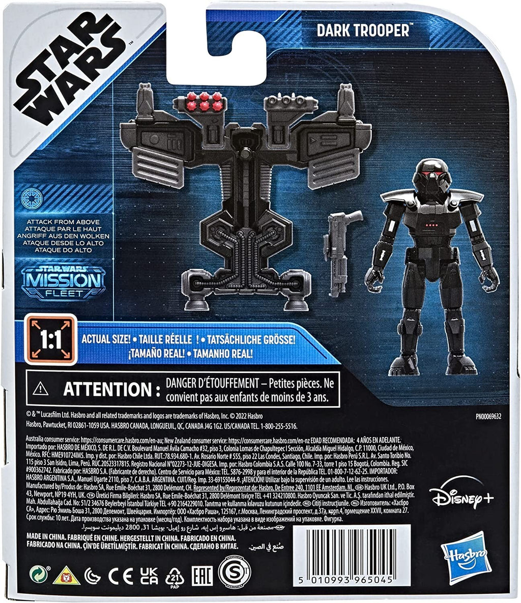 Star Wars Mission Fleet - Dark Trooper Action Figure - The Mandalorian