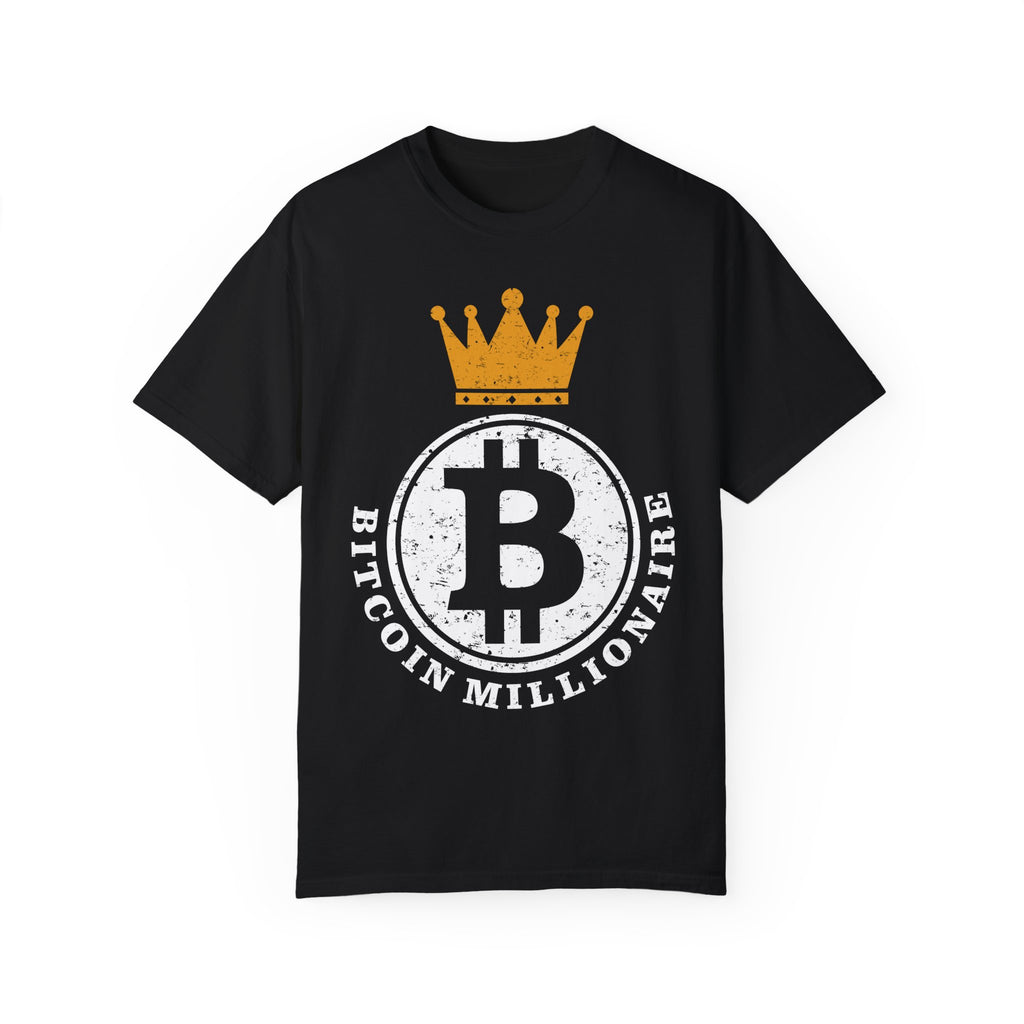 BraggerSwine Unisex Garment-Dyed T-Shirt - Bitcoin Millionaire