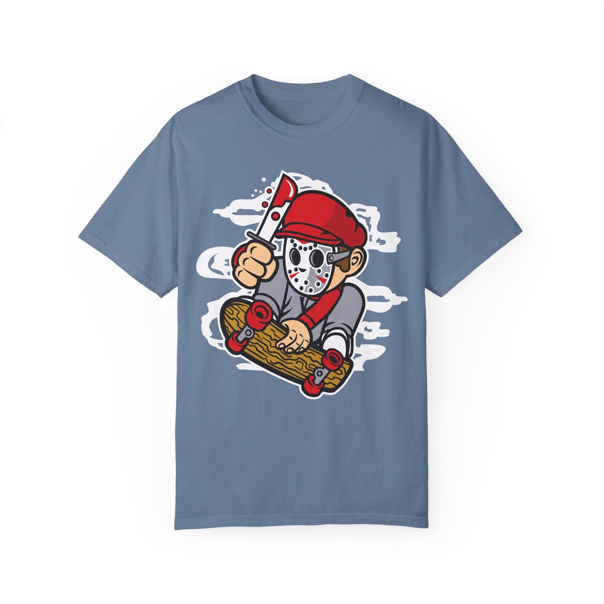 BraggerSwine Unisex Garment-Dyed T-Shirt - Serial Killer Skater