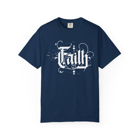 Faith Graphic T-Shirt — Vintage Script Religious Tee