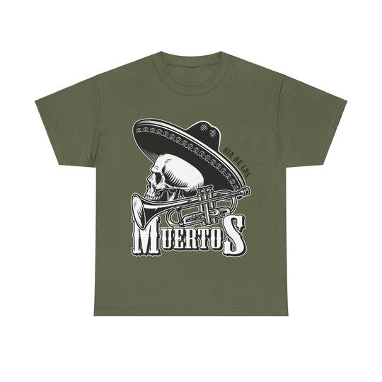 Dia De Muertos Mariachi Unisex Heavy Cotton Tee