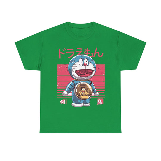 Doraemon Robot Unisex Heavy Cotton Tee