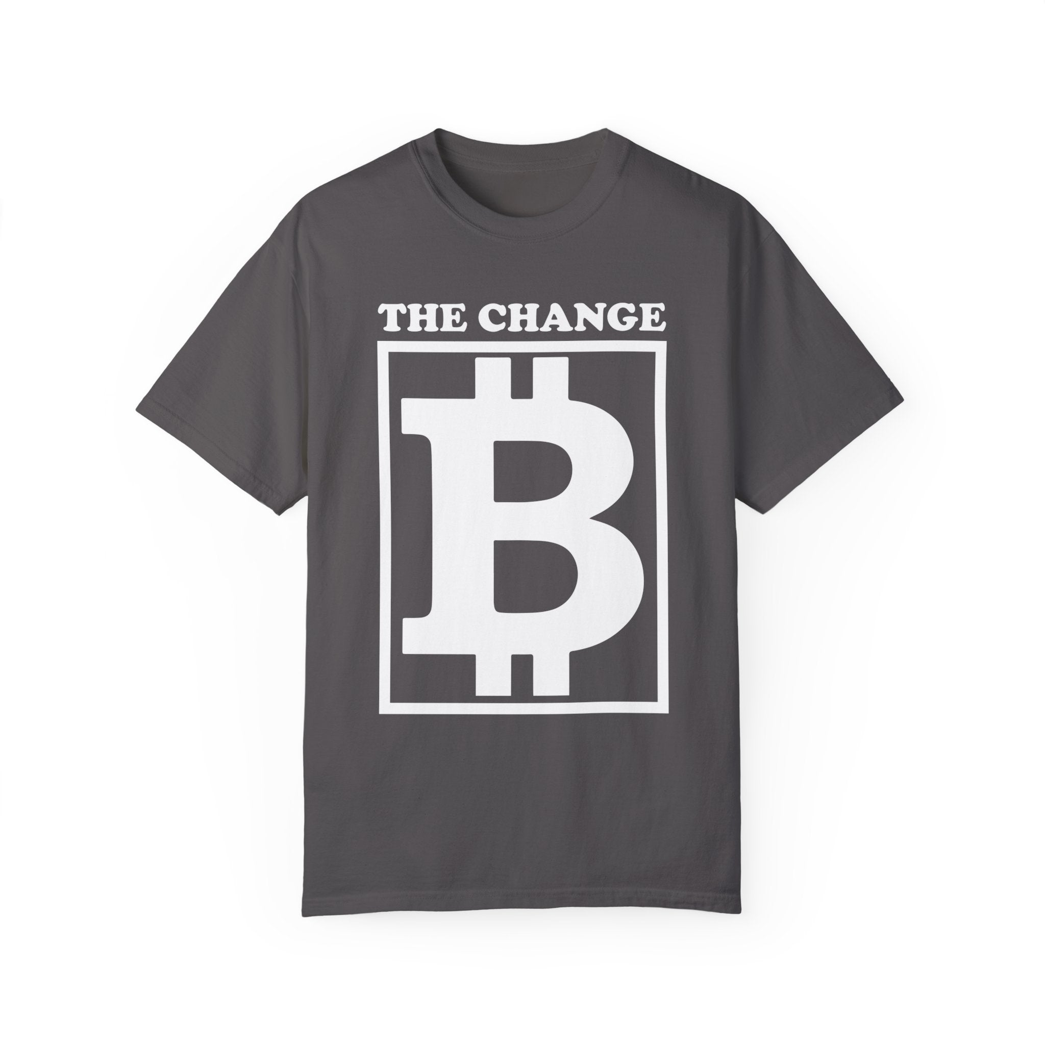 BraggerSwine Unisex Garment-Dyed T-Shirt - The Change Bitcoin