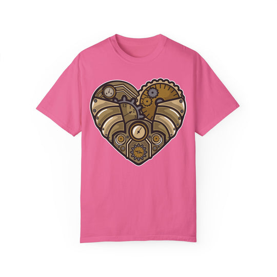 BraggerSwine Unisex Garment-Dyed T-Shirt - Steam Punk Heart