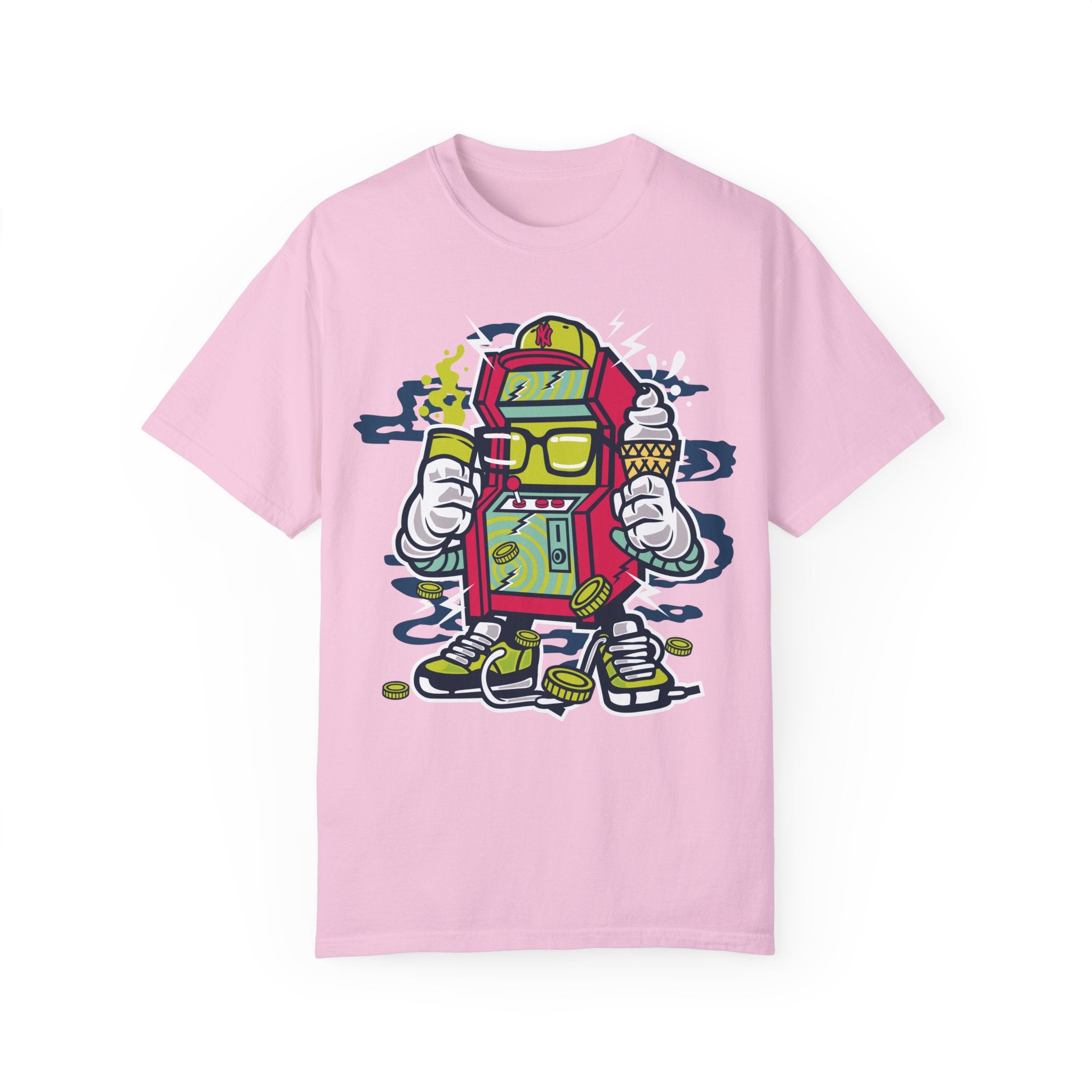 BraggerSwine Unisex Garment-Dyed T-Shirt - Video Game Machine