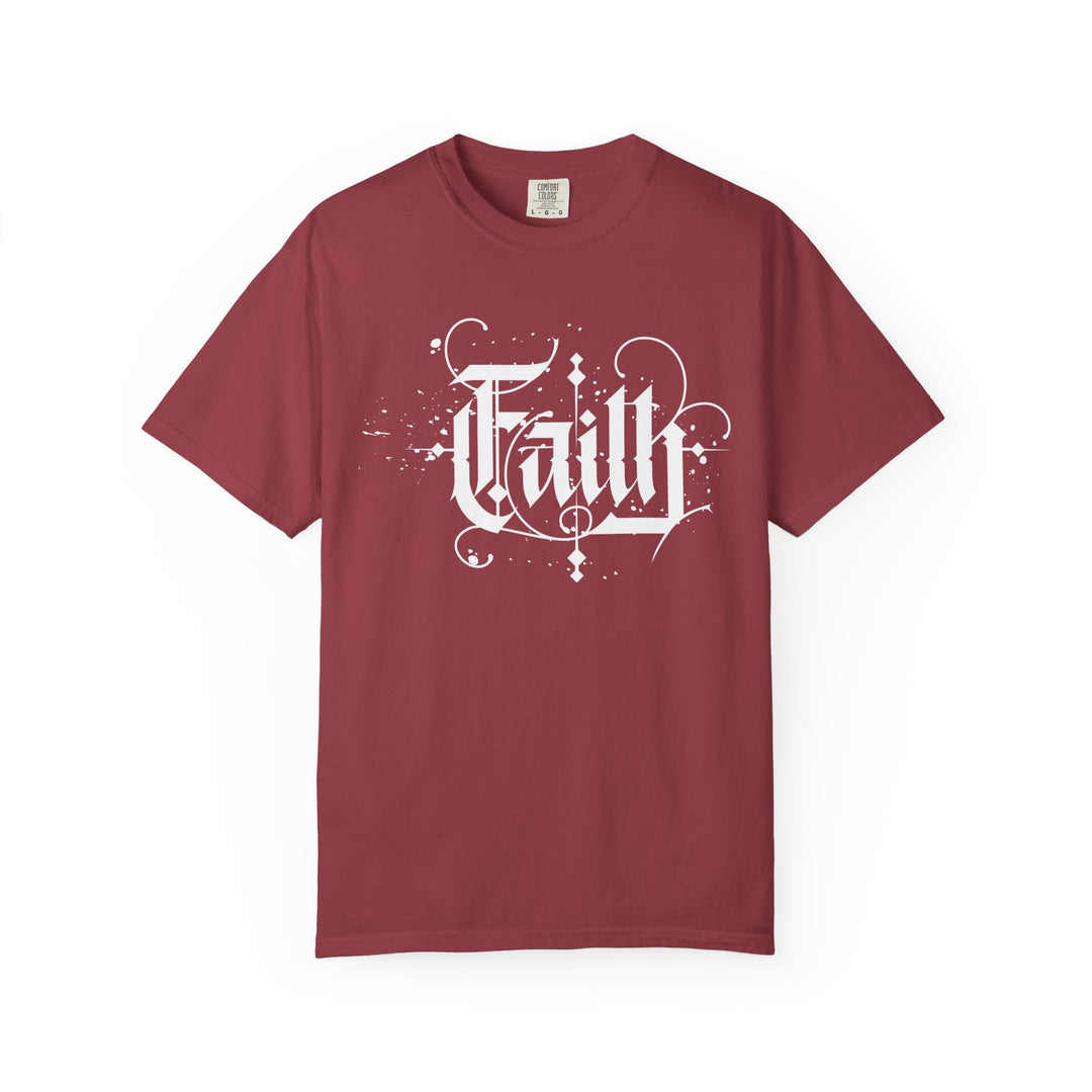 Faith Graphic T-Shirt — Vintage Script Religious Tee