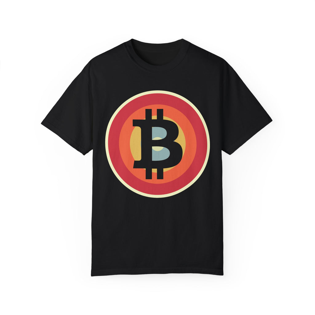BraggerSwine Unisex Garment-Dyed T-Shirt - Bitcoin Retro