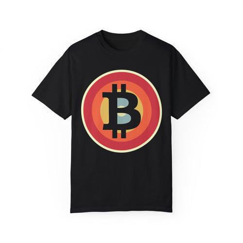 BraggerSwine Unisex Garment-Dyed T-Shirt - Bitcoin Retro