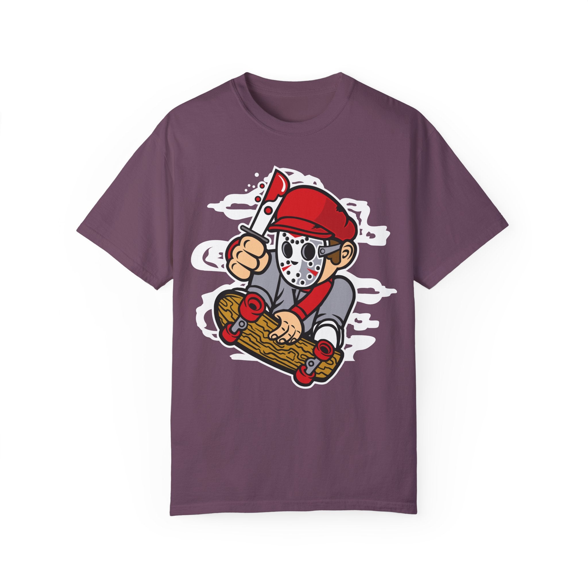 BraggerSwine Unisex Garment-Dyed T-Shirt - Serial Killer Skater