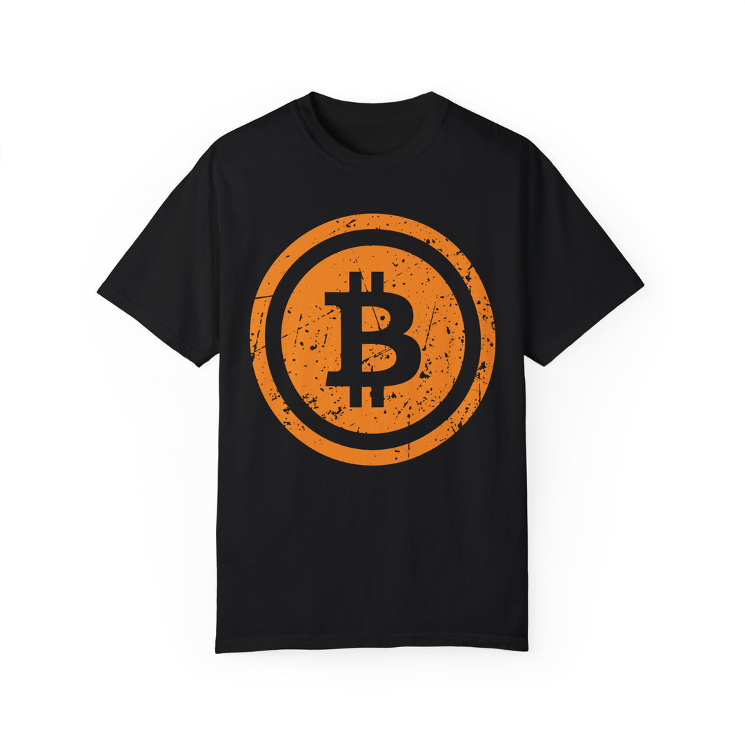 BraggerSwine Unisex Garment-Dyed T-Shirt - Vintage Bitcoin