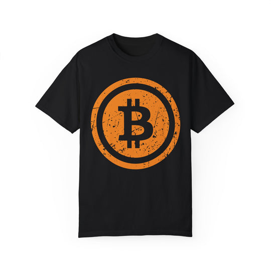 BraggerSwine Unisex Garment-Dyed T-Shirt - Vintage Bitcoin