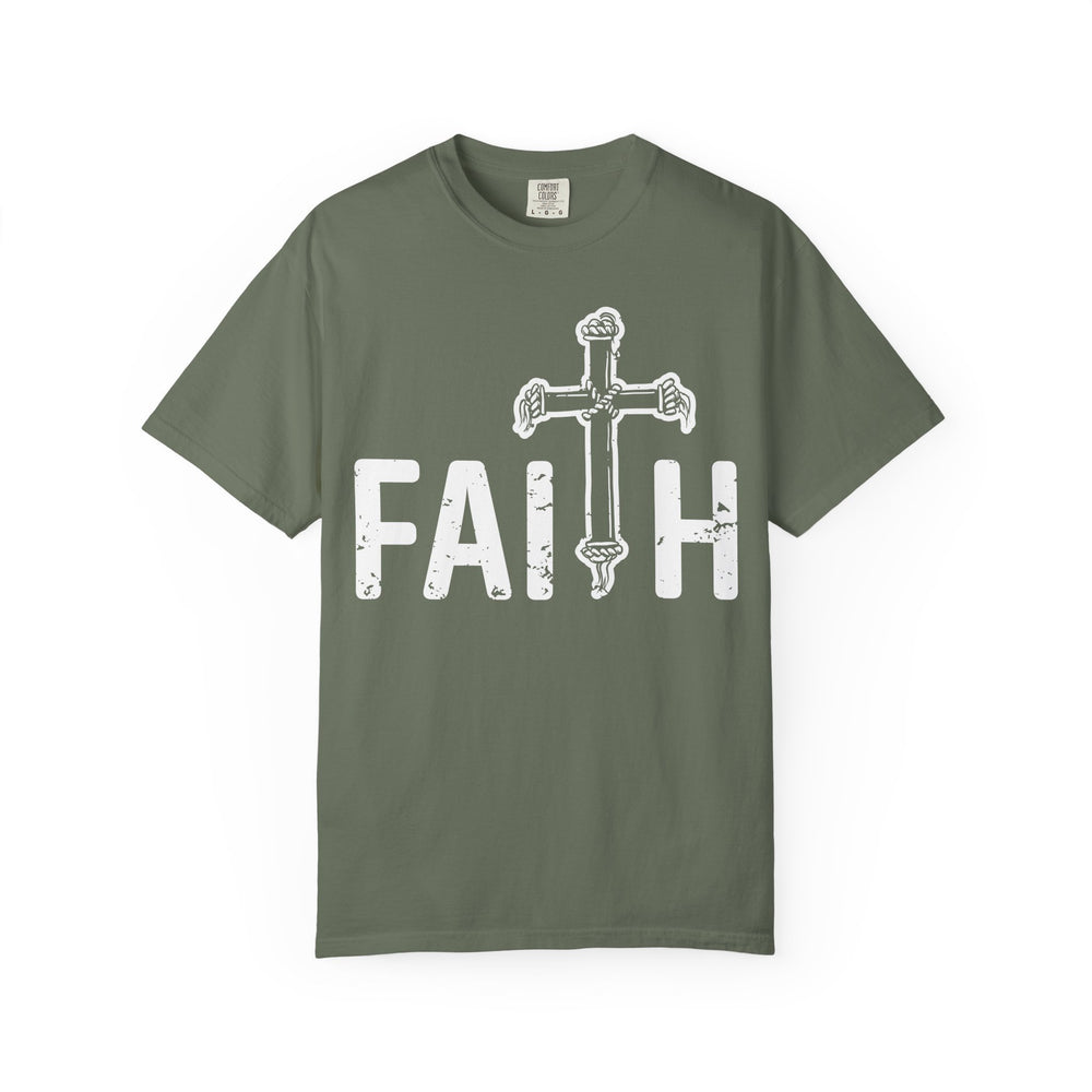 Faith Cross T-Shirt — Vintage Religious Christian Tee