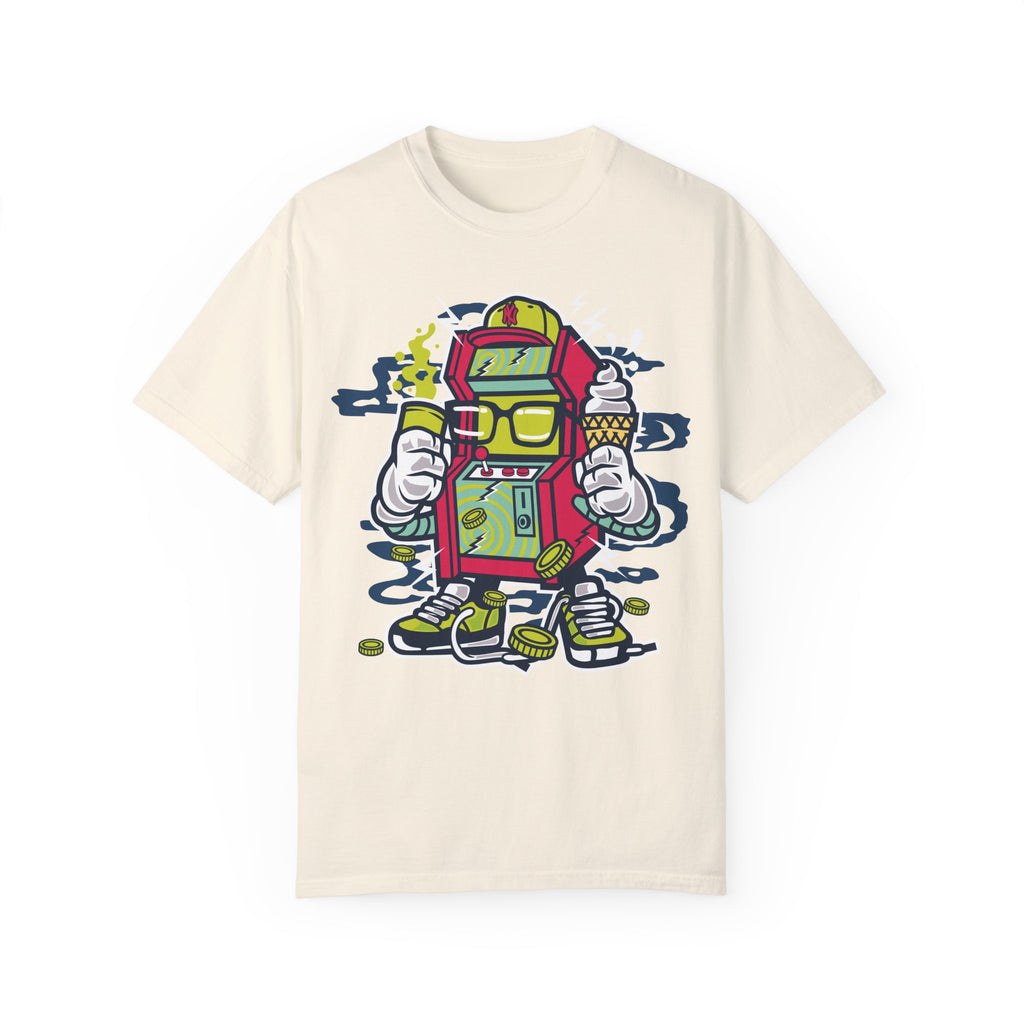 BraggerSwine Unisex Garment-Dyed T-Shirt - Video Game Machine