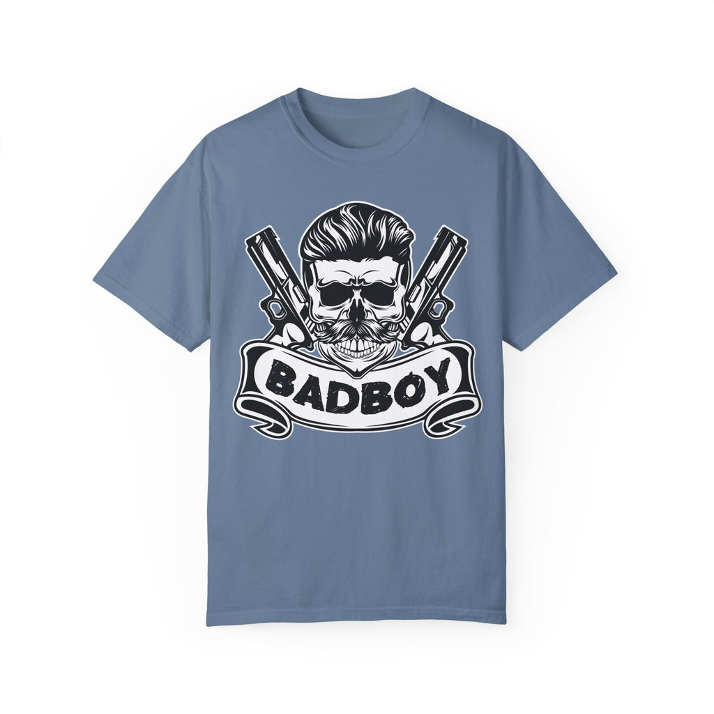 BraggerSwine Unisex Garment-Dyed T-Shirt - Bad Boy Skull