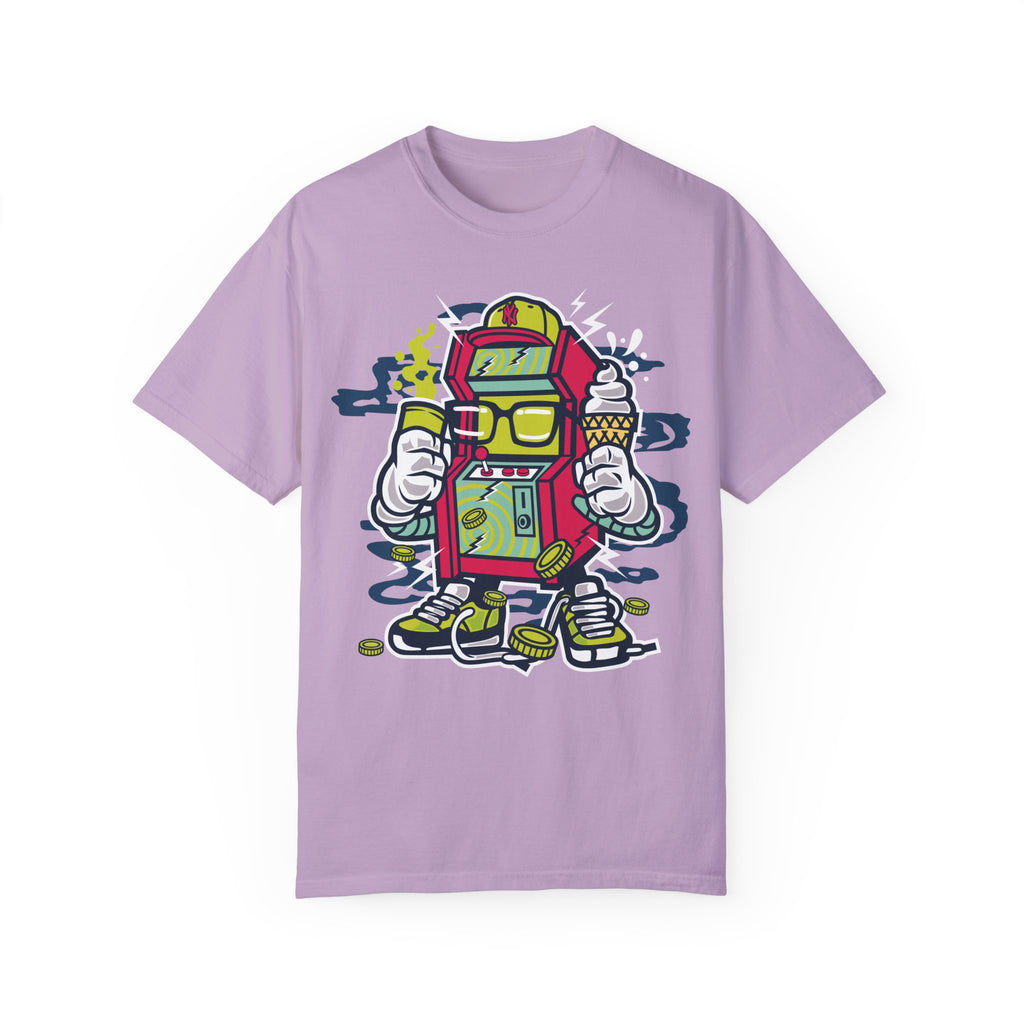 BraggerSwine Unisex Garment-Dyed T-Shirt - Video Game Machine