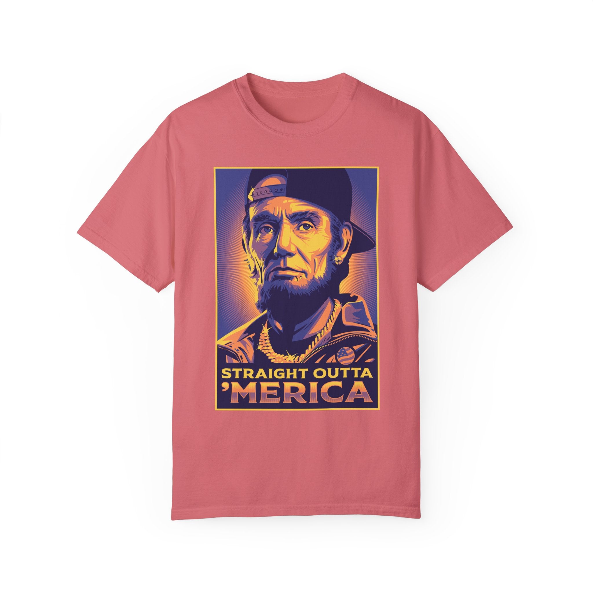 BraggerSwine Unisex Garment-Dyed T-Shirt - Straight Outta 'Merica