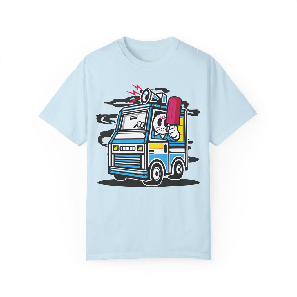 BraggerSwine Unisex Garment-Dyed T-Shirt - Serial Killer Ice Cream Truck