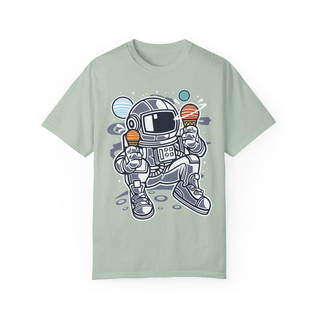 BraggerSwine Unisex Garment-Dyed T-Shirt -Astronaut Ice Cream
