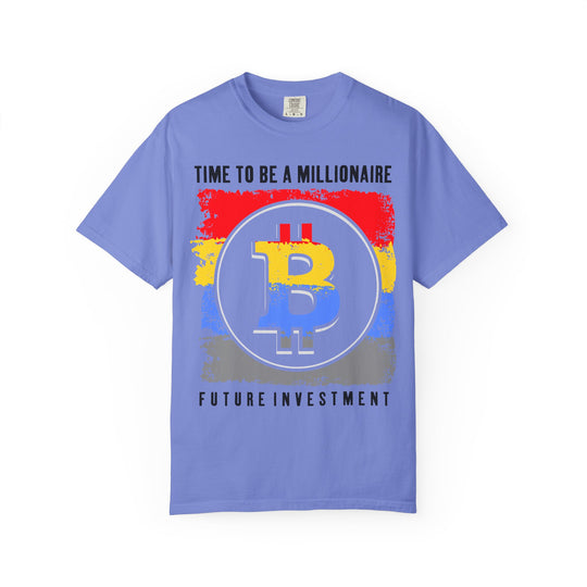 Bitcoin Millionaire T-Shirt — "Time to Be a Millionaire | Future Investment" Crypto Tee